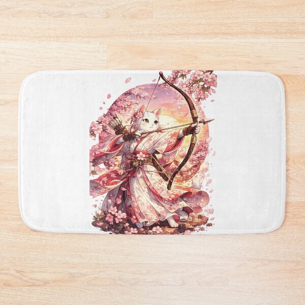 Item preview, Sakura Archer Cat Japanese Anime Fantasy designed and sold by WelLarsDigitals.