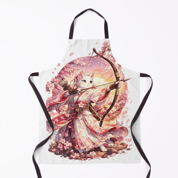 Item preview, Sakura Archer Cat Japanese Anime Fantasy designed and sold by WelLarsDigitals.