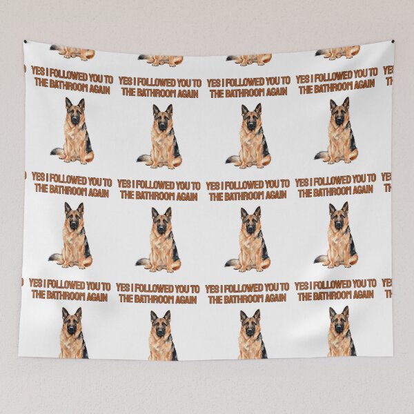 Item preview, Clingy German Shepherd Watercolour Velcro Dog Art designed and sold by NatureUnleashed.