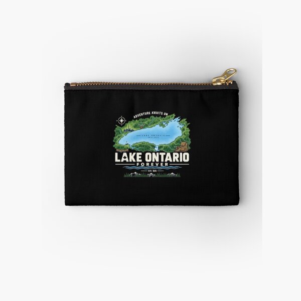 Item preview, Lake Ontario Forever Adventure Awaits Illustrated Map Great Lakes designed and sold by Dravienart.