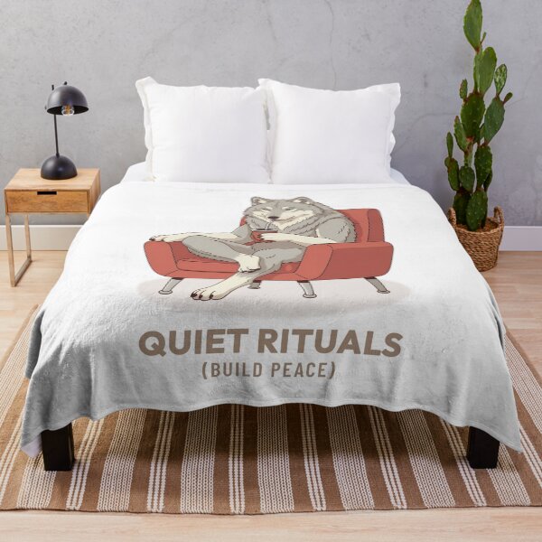 Item preview, Cozy Wolf Drinking Mate Vintage Illustration designed and sold by COZY VINTAGE animal.