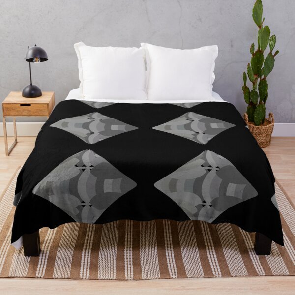 Item preview, Monochrome Futuristic Diamond Abstract Art designed and sold by PoeticRecipeST.
