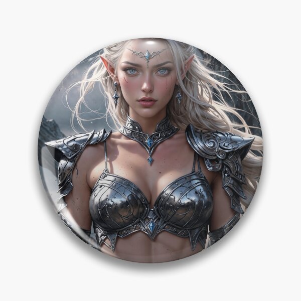 Item preview, Elf Warrior Girl– Epic Battle Scene Fantasy Art designed and sold by ShadeScapeArt.