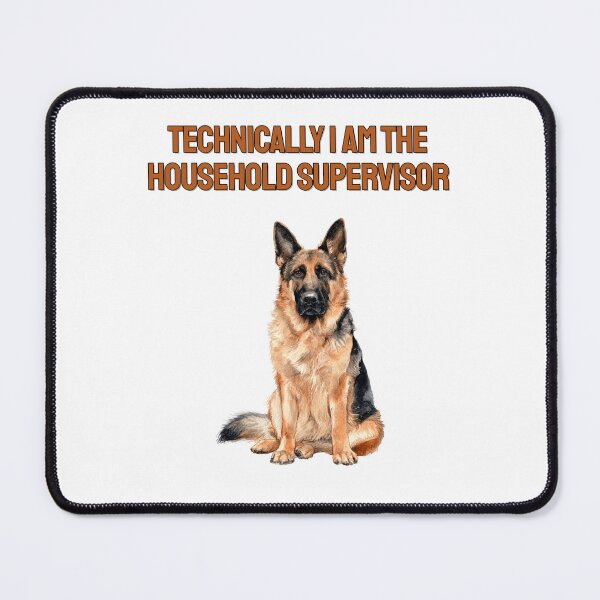 Item preview, Bossy German Shepherd Watercolour Sarcastic Dog Quote designed and sold by NatureUnleashed.