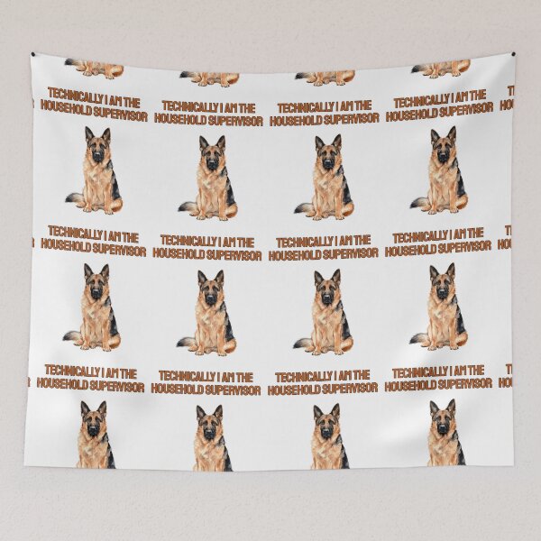 Item preview, Bossy German Shepherd Watercolour Sarcastic Dog Quote designed and sold by NatureUnleashed.