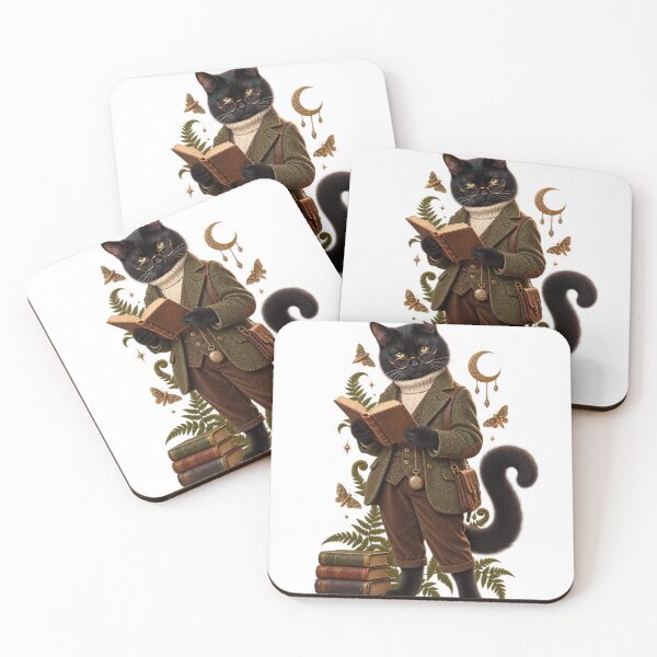 Item preview, Midnight Reader Cat designed and sold by SirSalamander.