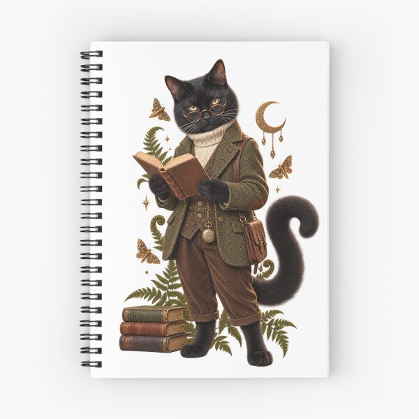 Item preview, Midnight Reader Cat designed and sold by SirSalamander.