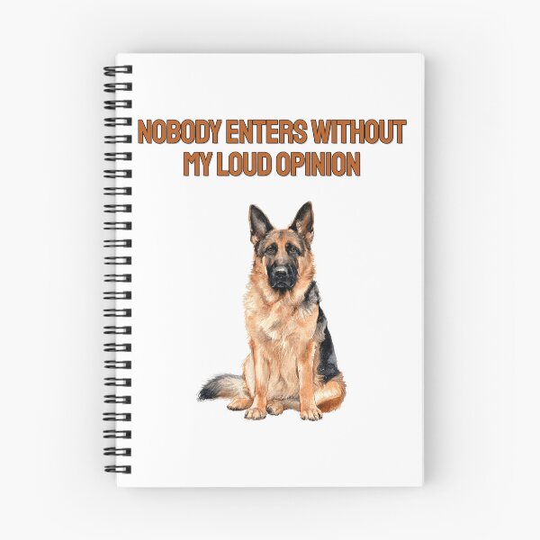 Item preview, Guard German Shepherd Watercolour Sarcastic Doorbell Dog designed and sold by NatureUnleashed.
