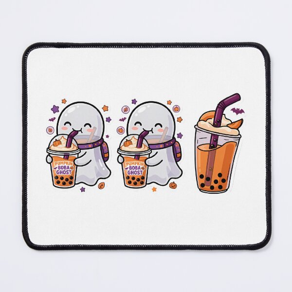 Item preview, Cute Halloween Ghost Pumpkin Boba Tea designed and sold by GTFullShop.