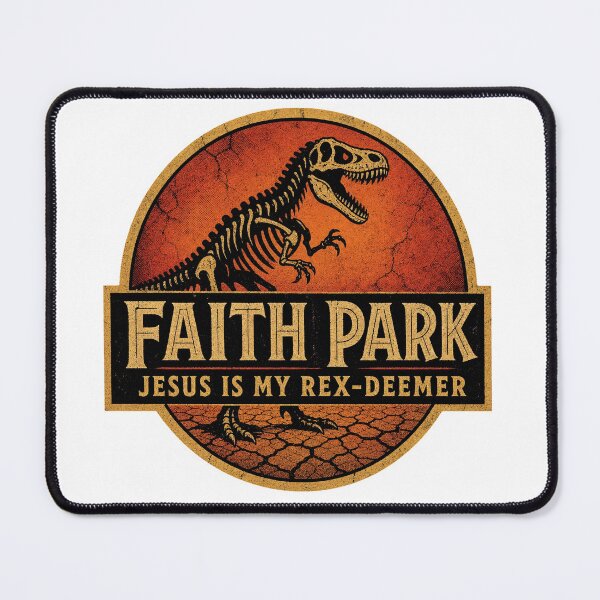 Item preview, Faith Park Jesus Is My Rex-Deemer Funny Christian Dinosaur T-Rex Skeleton T-Shirt designed and sold by RickyHN7.