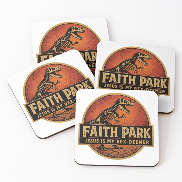 Item preview, Faith Park Jesus Is My Rex-Deemer Funny Christian Dinosaur T-Rex Skeleton T-Shirt designed and sold by RickyHN7.