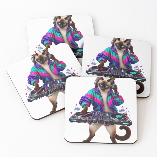 Item preview, Retro DJ Cat designed and sold by SirSalamander.