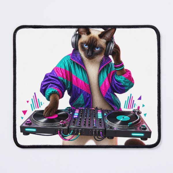 Item preview, Retro DJ Cat designed and sold by SirSalamander.