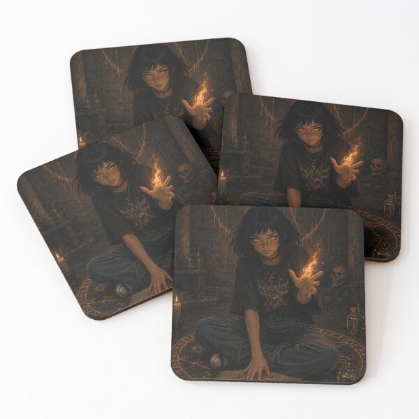 Item preview, Witch in Ritual Circle  - Power of Fire designed and sold by litleelseart.