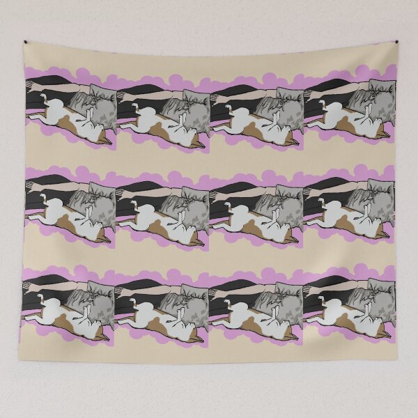 Item preview, Cozy Miao Friend - Custom Pet & Owner Portrait Art designed and sold by Francicci.