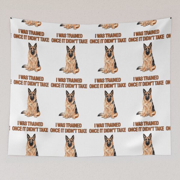 Item preview, Untrained German Shepherd Watercolour Funny Dog Saying designed and sold by NatureUnleashed.