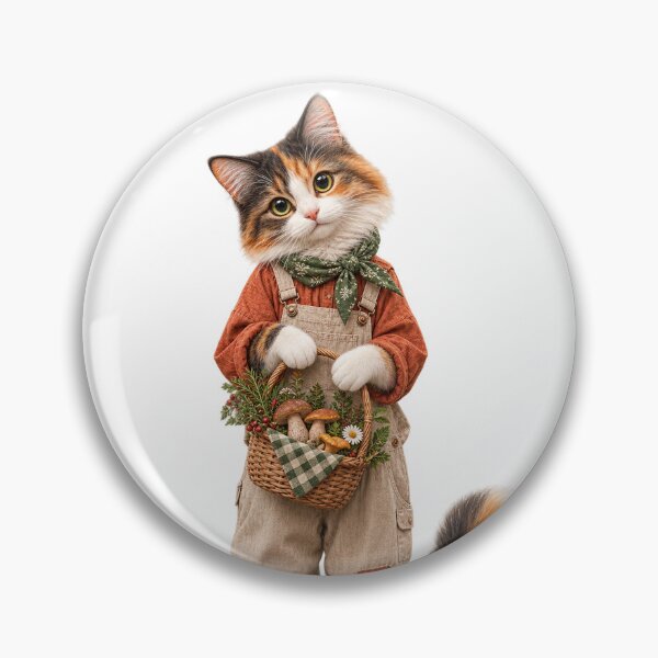 Item preview, Mushroom Forager Cat designed and sold by SirSalamander.