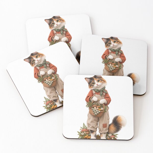 Item preview, Mushroom Forager Cat designed and sold by SirSalamander.