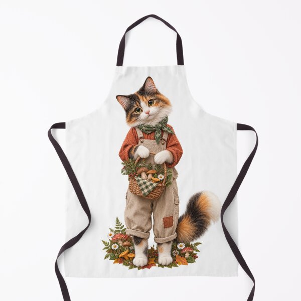 Item preview, Mushroom Forager Cat designed and sold by SirSalamander.