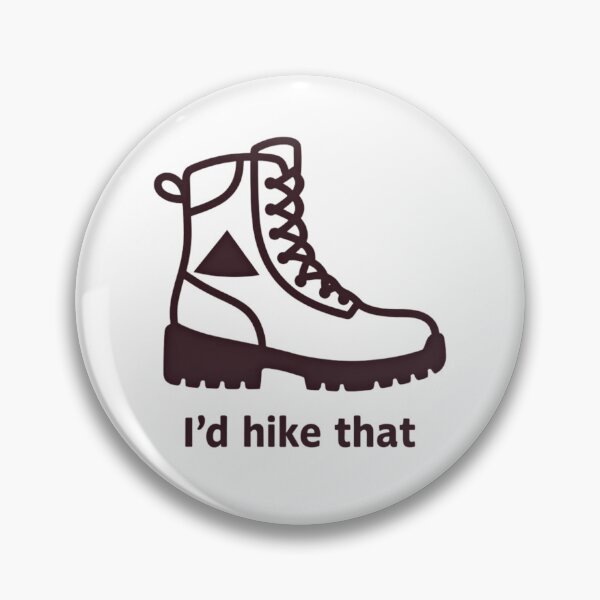 Item preview, I’d Hike That Minimal Hiking Boot Design designed and sold by GabeMountainArt.