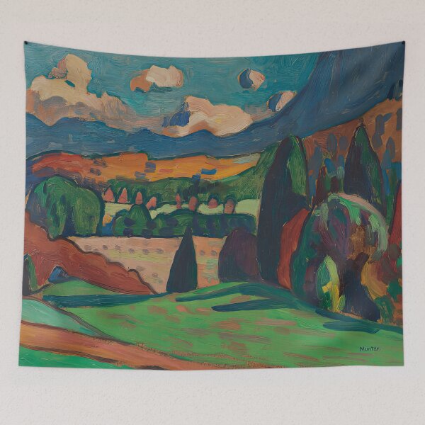 Item preview, Gabriele Munter, landscape with clouds designed and sold by DavidSrna.