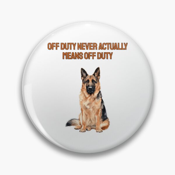 Item preview, Working German Shepherd Watercolour Sarcastic Dog Quote designed and sold by NatureUnleashed.