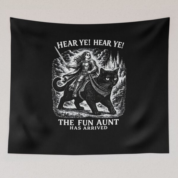 Item preview, Fun Aunt Black Cat Shirt designed and sold by KeyClothesline.