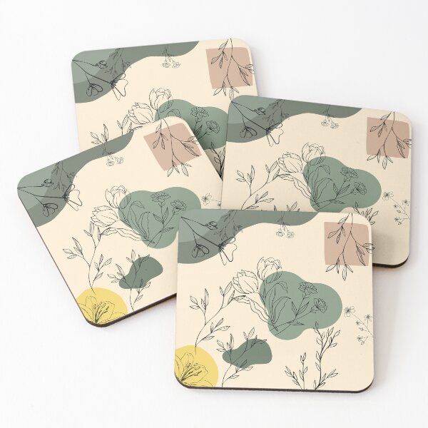 Item preview, Sage Green Botanical Line Art Warm Neutral Aesthetic designed and sold by Nature Moments.