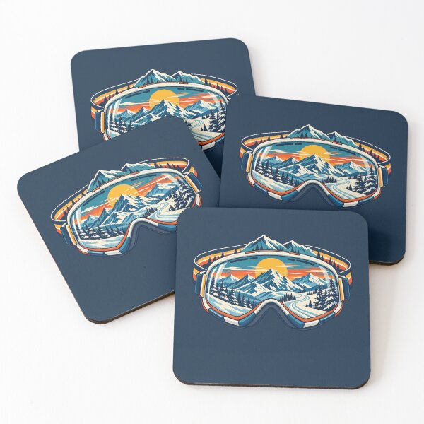 Item preview, Ski Lover Gift – Retro Ski Goggles Mountain Winter Art designed and sold by astersgraphics.