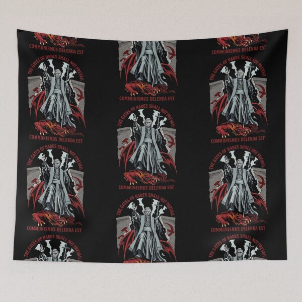 Item preview, The Gates of Hades Shall Not Prevail | Christian Anti-Communist Design designed and sold by Christian by Grace.