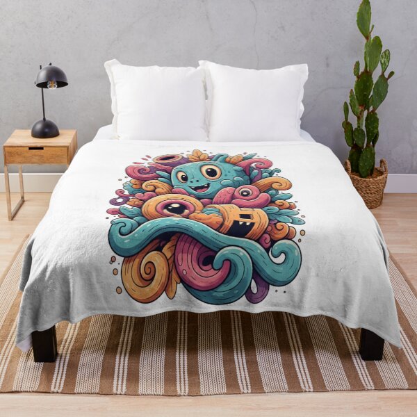 Item preview, Psychedelic Monsters Trippy Retro Cartoon  designed and sold by GTFullShop.