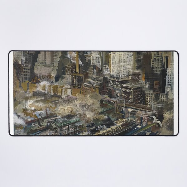 Item preview, George Grosz New York Harbor designed and sold by DavidSrna.