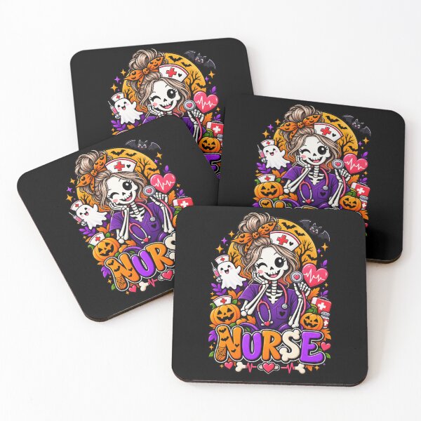 Item preview, Nurse Halloween Skeleton Nurse Gift Cute Spooky Style designed and sold by Corvoria.