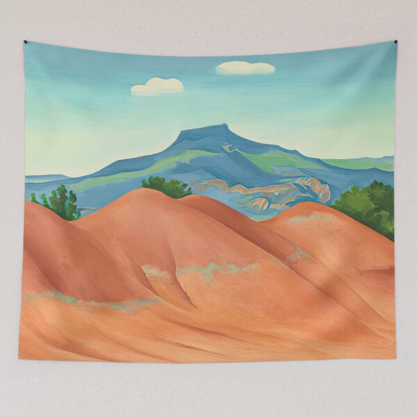 Item preview, GEORGIA O KEEFFE, Red hills with pedernal white clouds designed and sold by DavidSrna.