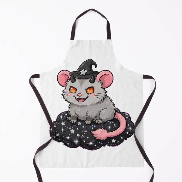 Item preview, Evil Opossum Witch Halloween PNG - Spooky Possum on Black Glitter Cloud - Trash Goth designed and sold by Luminebo.