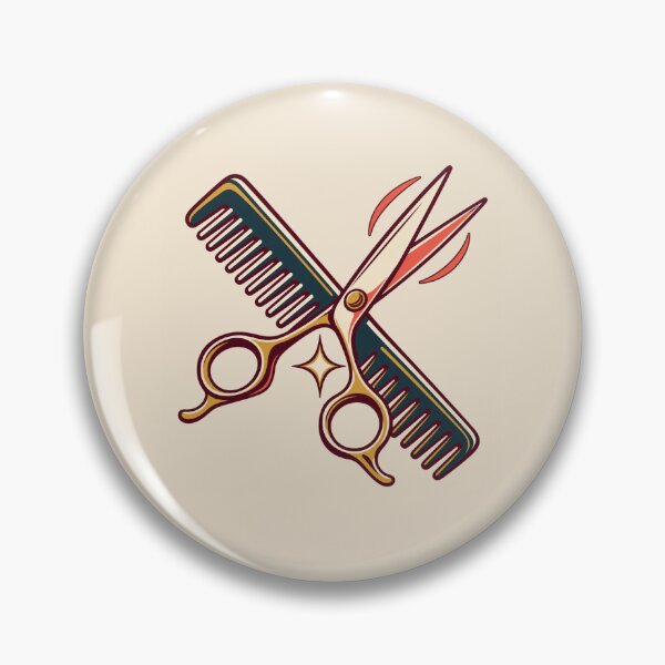 Item preview, Hairstylist Gift – Retro Scissors and Comb Salon Design designed and sold by astersgraphics.