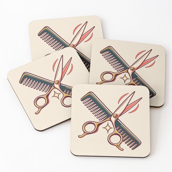 Item preview, Hairstylist Gift – Retro Scissors and Comb Salon Design designed and sold by astersgraphics.