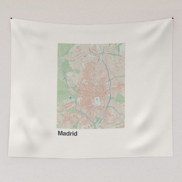 Item preview, Madrid Minimalistic Map Art designed and sold by MapsNerd.
