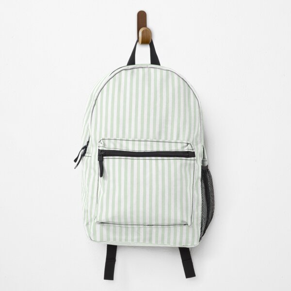 Item preview, Narrow stripes in sage green and white color designed and sold by RishabhArts1.