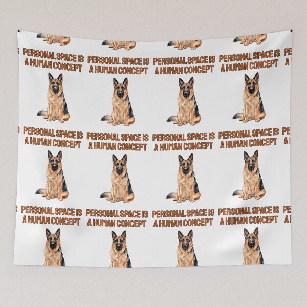 Item preview, Clingy German Shepherd Watercolour Sarcastic Dog Quote designed and sold by NatureUnleashed.