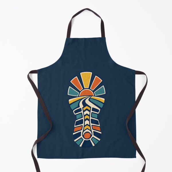 Item preview, Runner Gift – Retro Sunrise Shoe Tread Fitness Design designed and sold by astersgraphics.