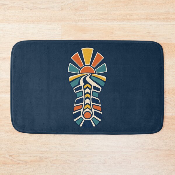 Item preview, Runner Gift – Retro Sunrise Shoe Tread Fitness Design designed and sold by astersgraphics.