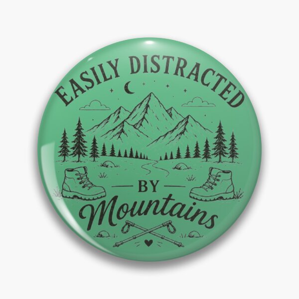 Item preview, Distracted by Mountains designed and sold by Lazy Explorer Co..