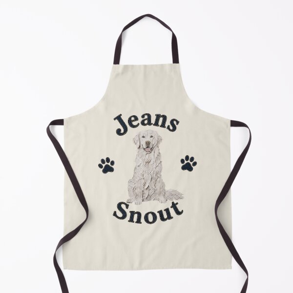 Item preview, White Golden Retriever Denim Patch Art designed and sold by JeanSnout.