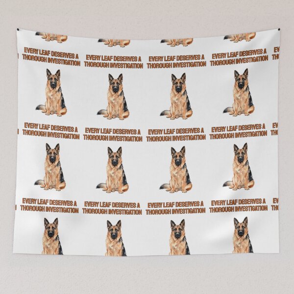 Item preview, German Shepherd Sniffing Walk Watercolour Sarcastic Art designed and sold by NatureUnleashed.