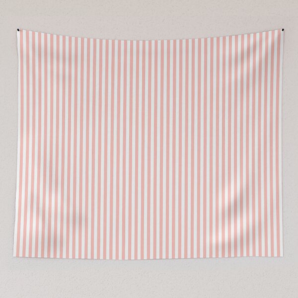 Item preview, Narrow stripes in coral and white color designed and sold by RishabhArts1.