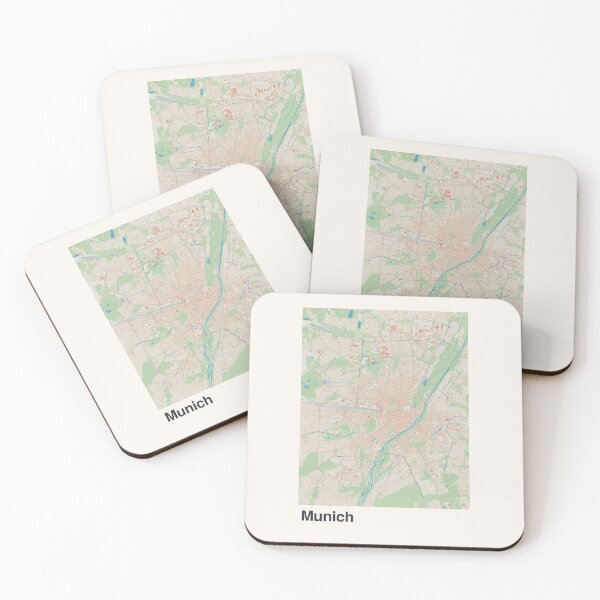 Artikelvorschau, Minimalistische Kartenkunst Münchens entworfen und verkauft von MapsNerd.
