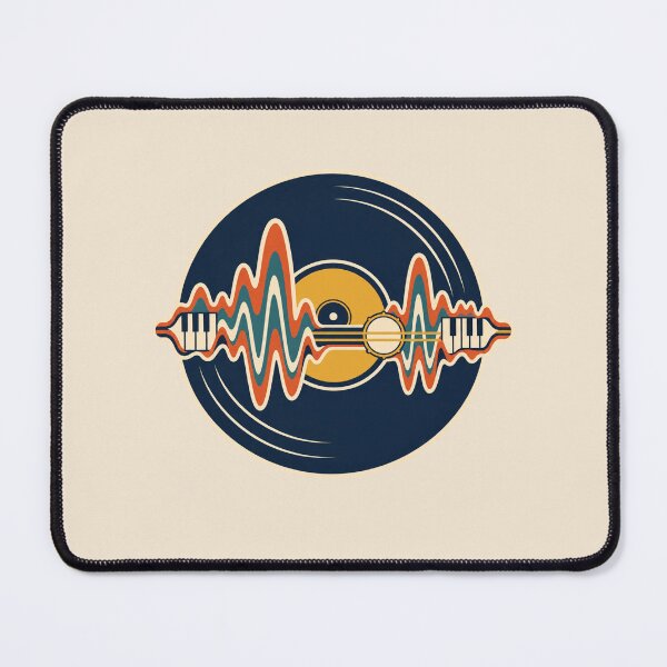 Item preview, Musician Gift – Retro Vinyl Record Soundwave Music Design designed and sold by astersgraphics.