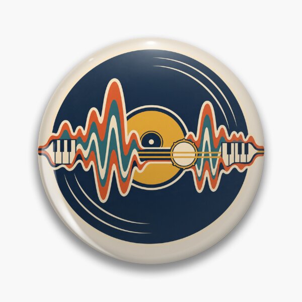 Item preview, Musician Gift – Retro Vinyl Record Soundwave Music Design designed and sold by astersgraphics.