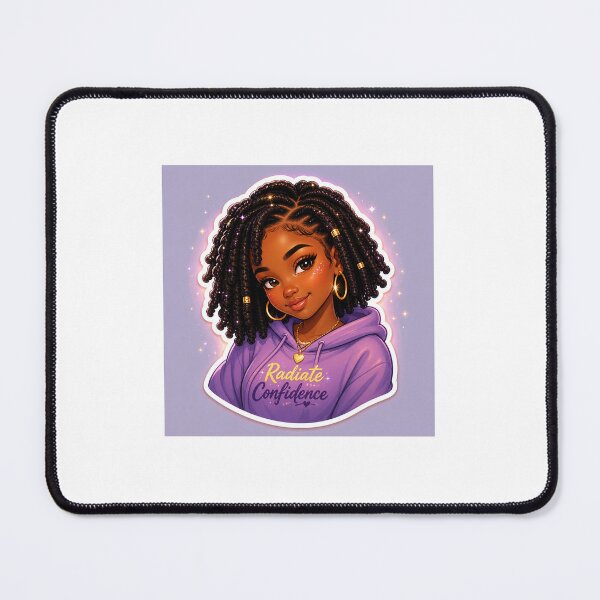 Item preview, Radiate Confidence Braided Girl Illustration designed and sold by NikkiLeeCustom.